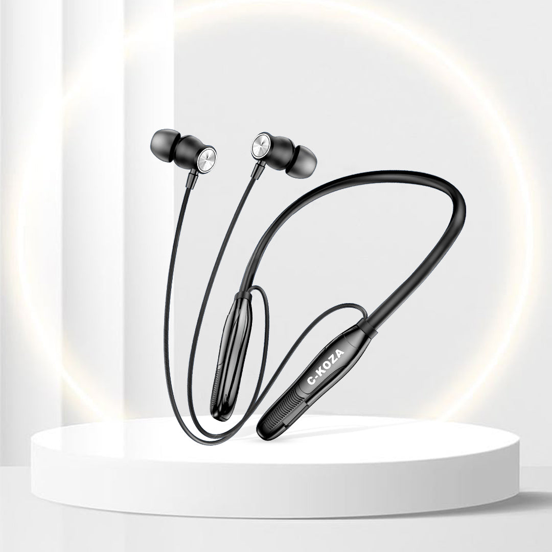C-KOZA LUXE LN-51 [Black] | 60-Hour Wireless Neckband with Magnetic Control & High-Fidelity Bass