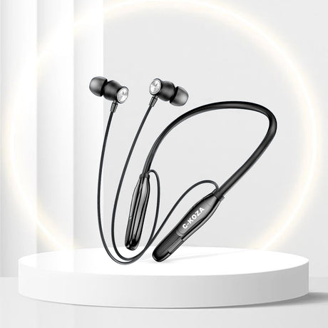 C-KOZA LUXE LN-51 [Black] | 60-Hour Wireless Neckband with Magnetic Control & High-Fidelity Bass