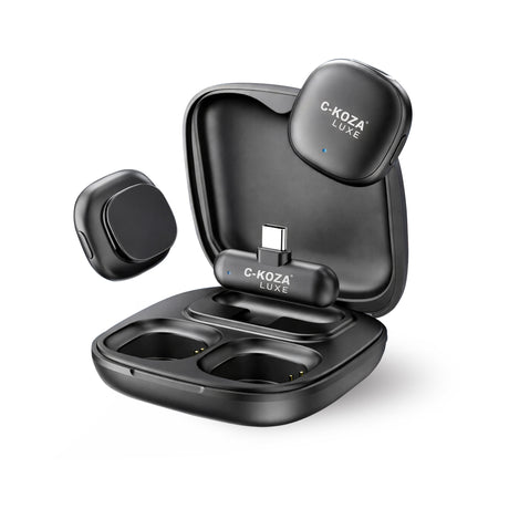 C-KOZA LUXE CM-01 Wireless Convenient Microphone with AI Noise Cancelling – 2.4GHz HD Mic for Clear Audio