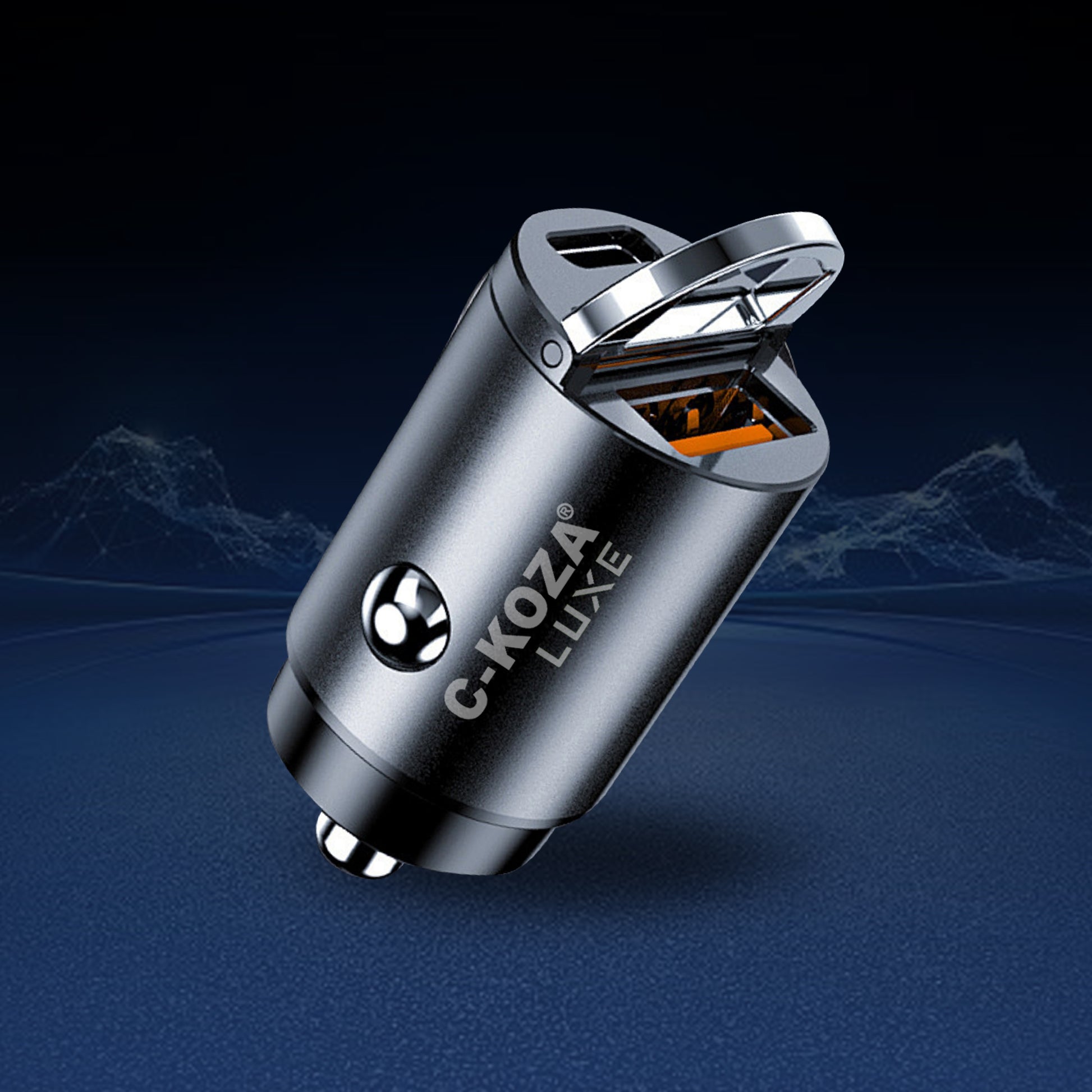 C-KOZA LUXE 68W Fast Car Charger (LUC-201) – PD+ Super Fast Dual Port USB-C & USB-A Car Charger