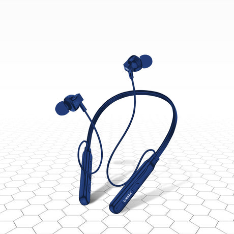 C-KOZA LUXE LN-52 [Blue] Wireless Neckband with Magnetic Control, Sports Design & Noise Reduction Mic
