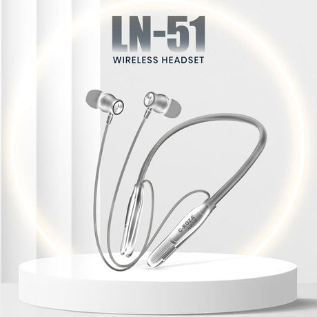 C-KOZA LUXE LN-51 [Grey] | 60-Hour Wireless Neckband with Magnetic Control & High-Fidelity Bass