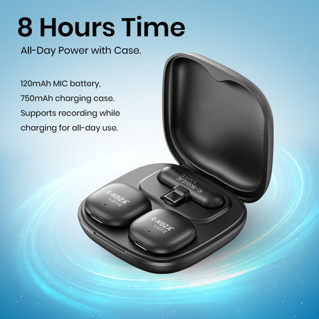 C-KOZA LUXE CM-01 Wireless Convenient Microphone with AI Noise Cancelling – 2.4GHz HD Mic for Clear Audio