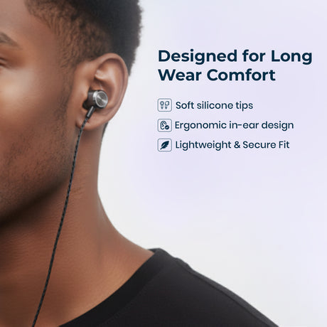 C-KOZA LUXE LH-201 Type-C Handsfree Earphones with Extra Bass & Crystal Clear Audio