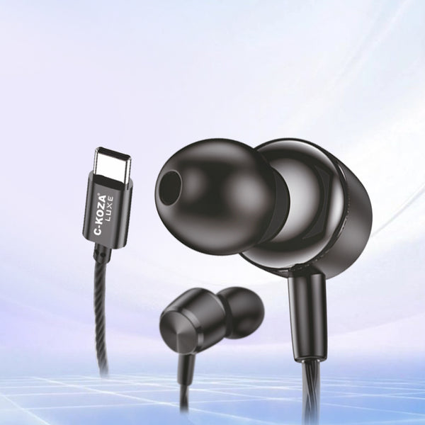 C-KOZA LUXE LH-201 Type-C Handsfree Earphones with Extra Bass & Crystal Clear Audio