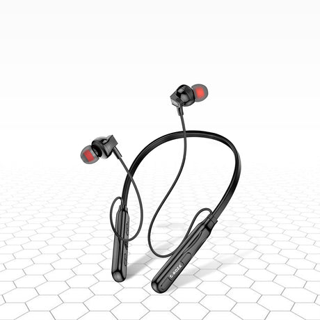 C-KOZA LUXE LN-52 [Black] Wireless Neckband with Magnetic Control, Sports Design & Noise Reduction Mic