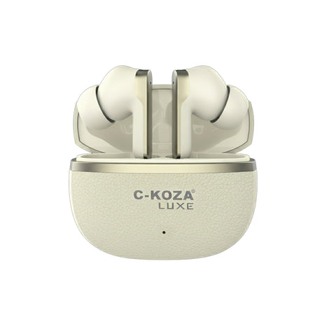 C-KOZA Luxe LT-01 [APRICOT]: Immersive ANC+ENC Wireless Earbuds | Luxe Series