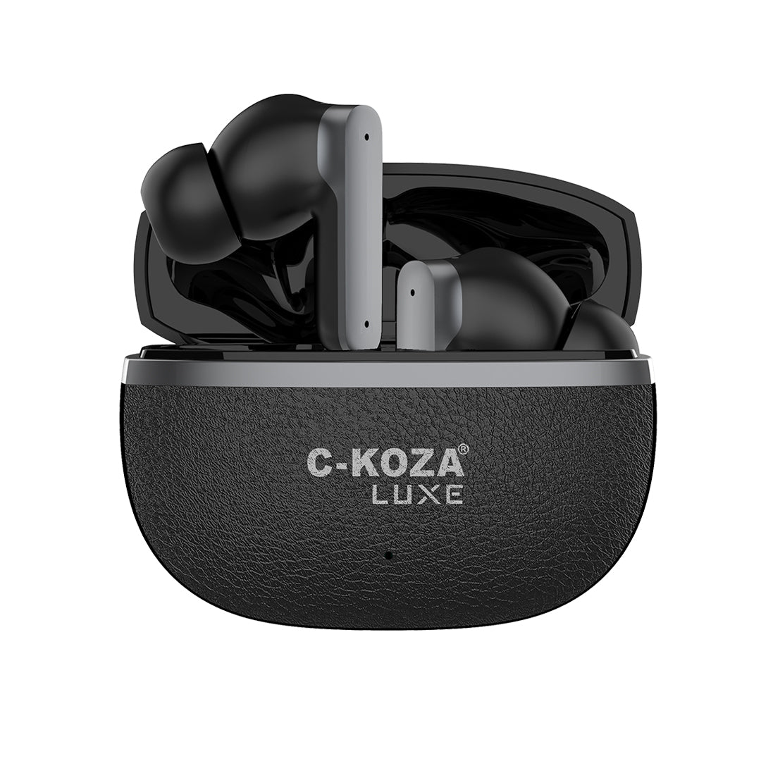 C-KOZA LUXE LT-01 [BLACK]: Immersive ANC+ENC Wireless Earbuds | Luxe Series