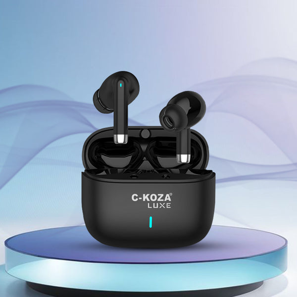 C-KOZA LUXE LT-02 | Premium True Wireless Earbuds with 35H Battery & Pure Bass Sound