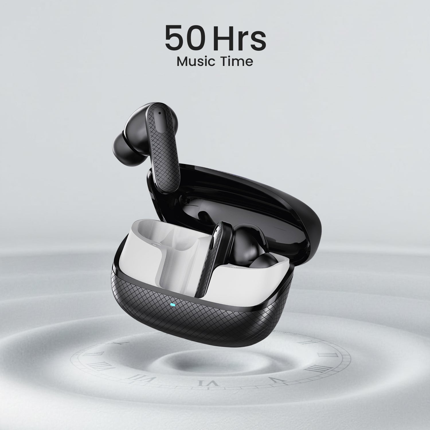 C-KOZA LUXE LT-03 [BLACK] | Premium TWS Earbuds with 50H Playtime, Extra Bass & Touch Controls