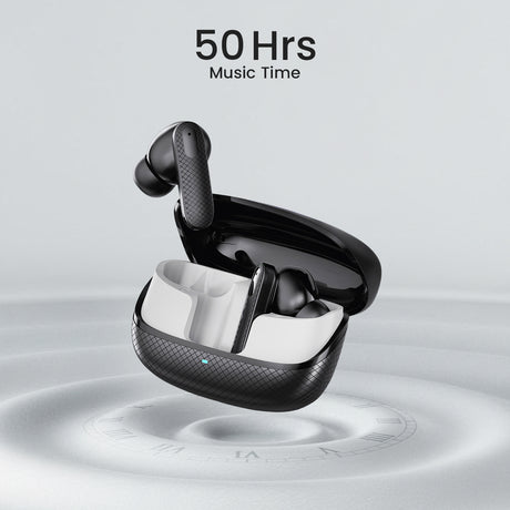 C-KOZA LUXE LT-03 [BLACK] | Premium TWS Earbuds with 50H Playtime, Extra Bass & Touch Controls