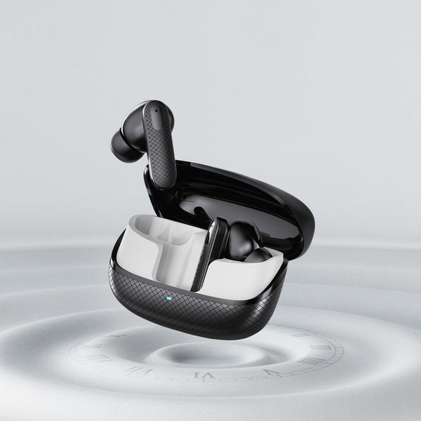 C-KOZA LUXE LT-03 [BLACK] | Premium TWS Earbuds with 50H Playtime, Extra Bass & Touch Controls