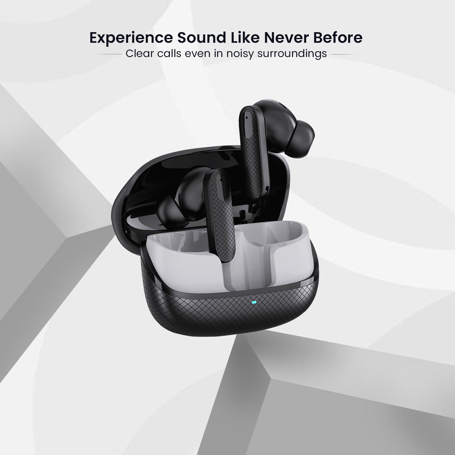 C-KOZA LUXE LT-03 [BLACK] | Premium TWS Earbuds with 50H Playtime, Extra Bass & Touch Controls
