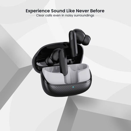 C-KOZA LUXE LT-03 [BLACK] | Premium TWS Earbuds with 50H Playtime, Extra Bass & Touch Controls