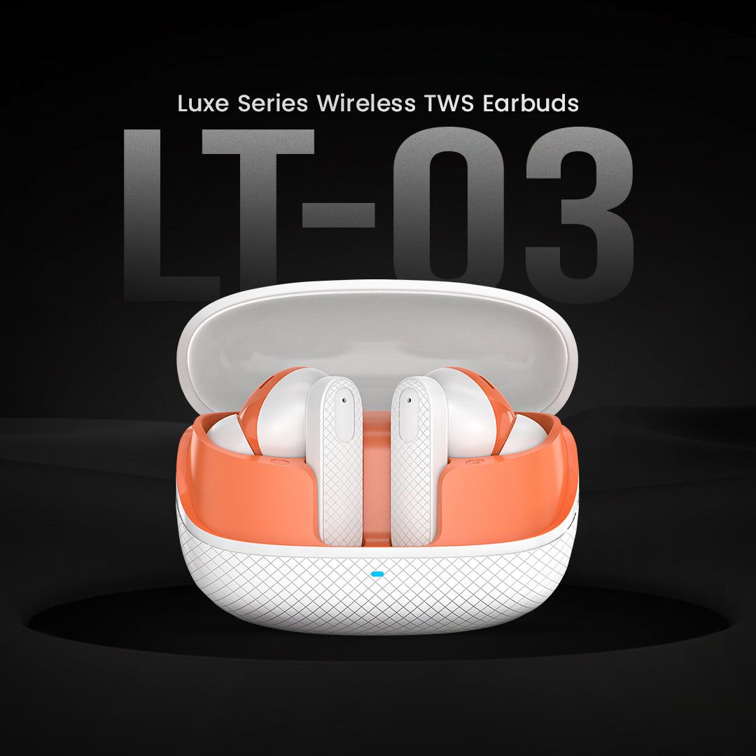 C-KOZA LUXE LT-03 [WHITE] | Premium TWS Earbuds with 50H Playtime, Extra Bass & Touch Controls
