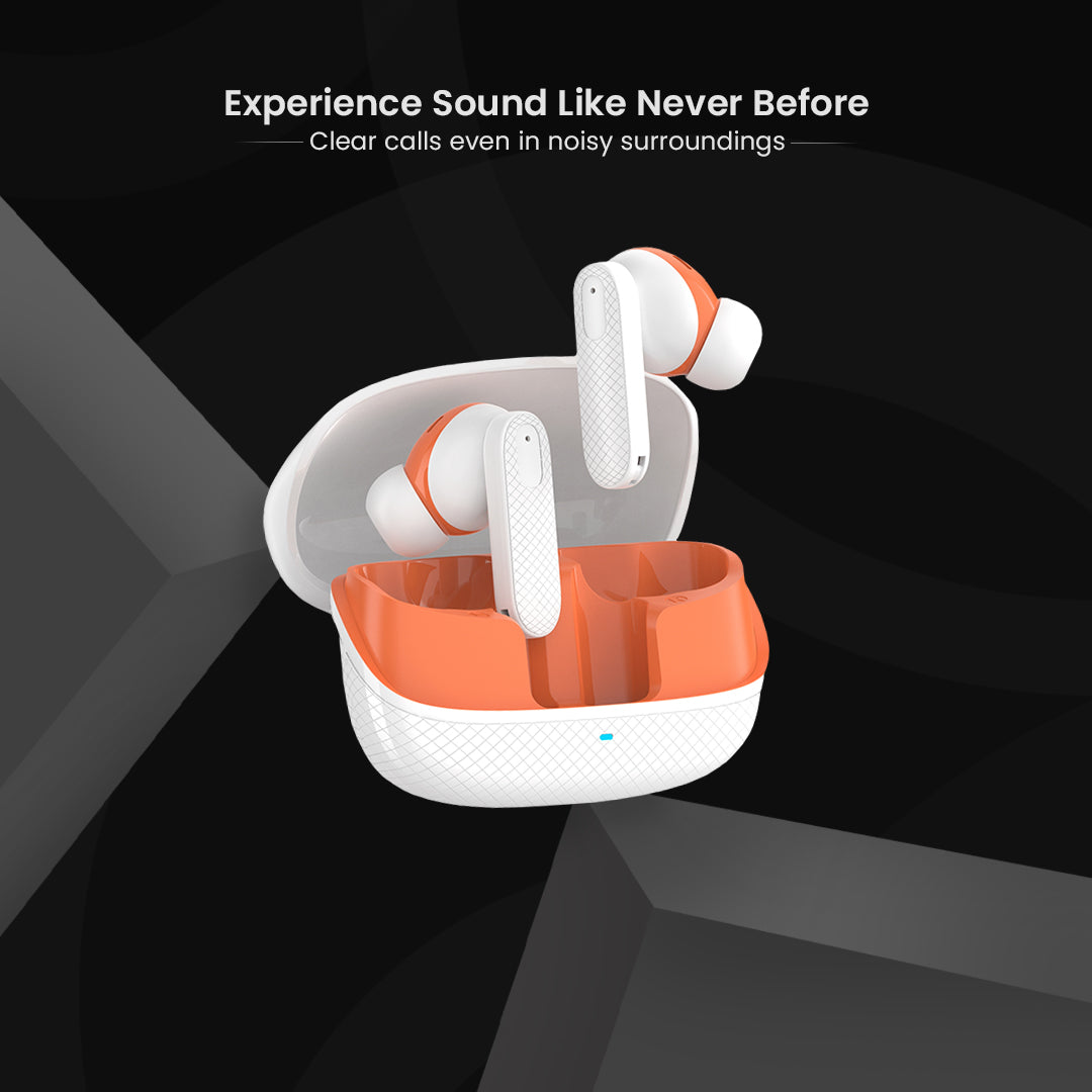 C-KOZA LUXE LT-03 [WHITE] | Premium TWS Earbuds with 50H Playtime, Extra Bass & Touch Controls
