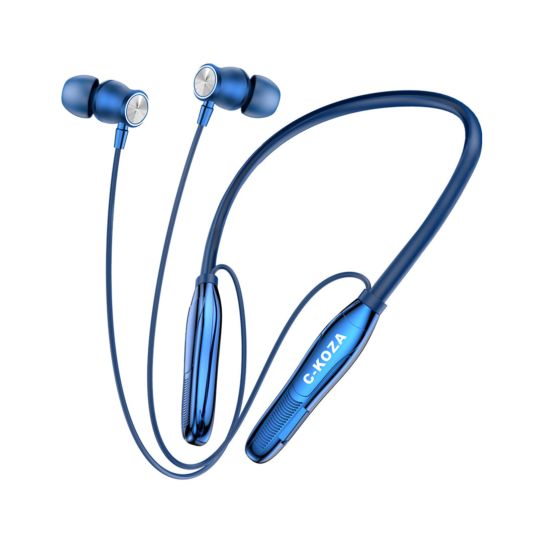 C-KOZA LUXE LN-51 [BLUE] | 60-Hour Wireless Neckband with Magnetic Control & High-Fidelity Bass