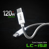 C-KOZA LUXE LC-152 Braided Type-C to Type-C 120W Fast Charging Cable, 1.2M